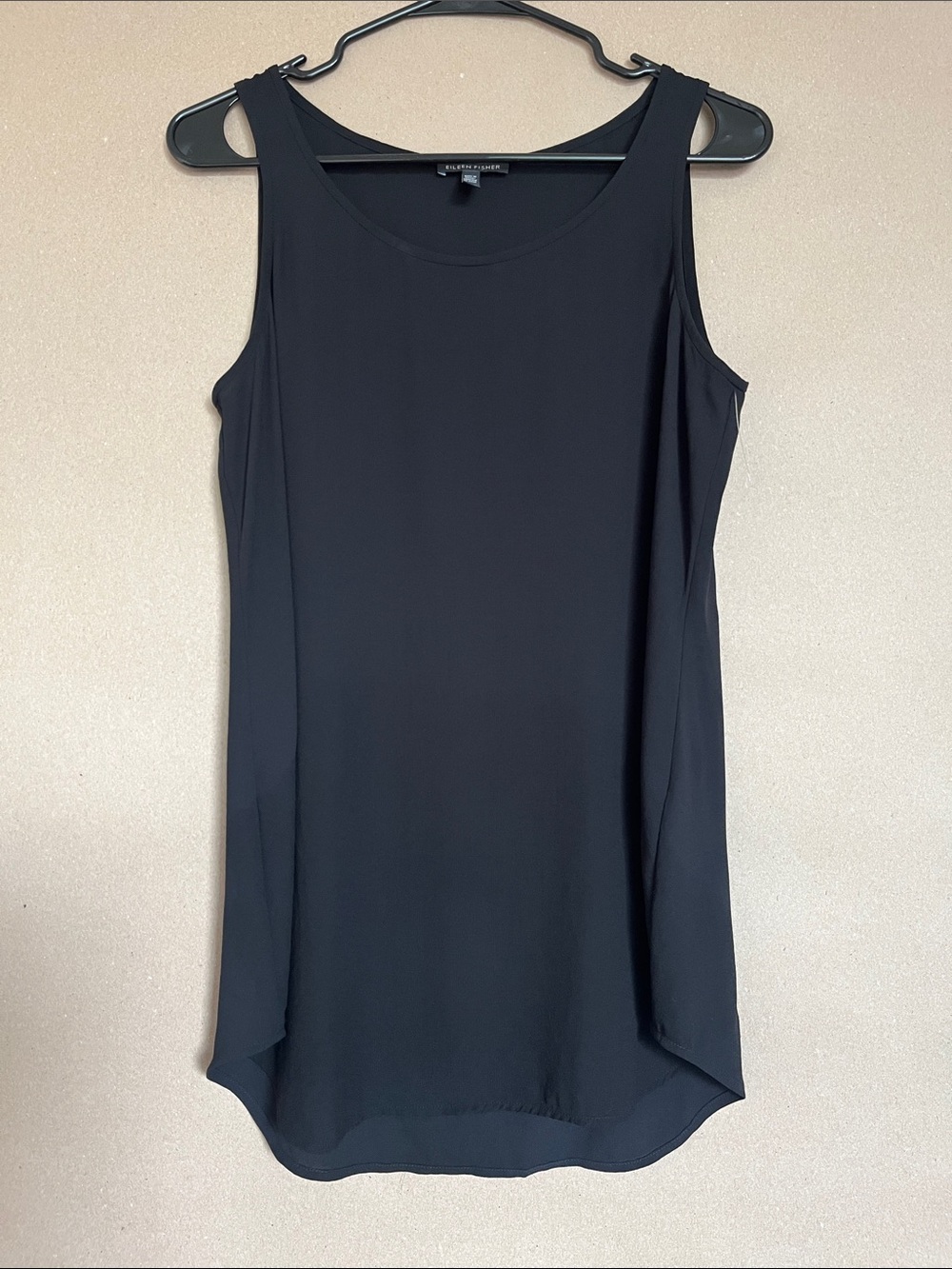 Eileen Fisher 100% Silk Slip Dress XS Black NWOT